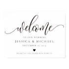 Elegant calligraphy Welcome Wedding Sign