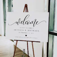 Gold Welcome Wedding Sign