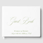Elegant Calligraphy White & Sage Green Wedding