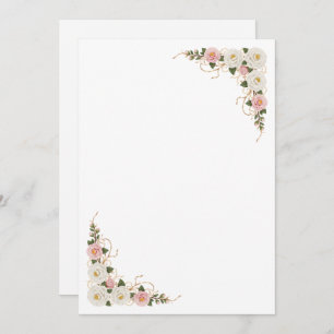 Elegant Camellia Floral Wedding Background Invitation