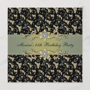 Elegant Cammo Party Invitation