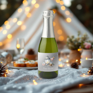 Elegant Camp Bride Bachelorette Weekend Sparkling Wine Label