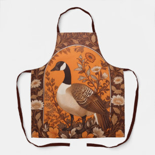 Elegant Canadian Goose William Morris Inspired Apron