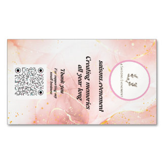Elegant Candle Business Card | 4saisons.evenement