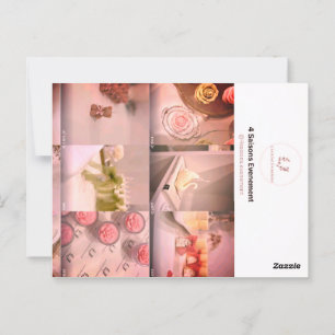 Elegant Candle Business Card 4saisons.evenement