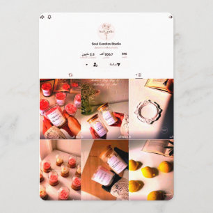 Elegant Candle Business Card Soul Candles Studio