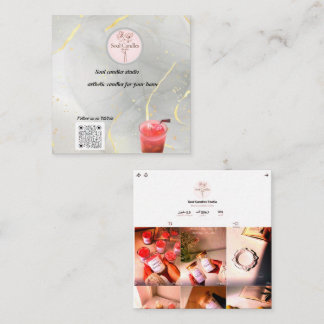 Elegant Candle Business Card | Soul Candles Studio
