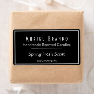 Elegant Candle Company V2 Candle Jar Label