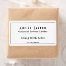 Elegant Candle Company V3 Candle Jar Label