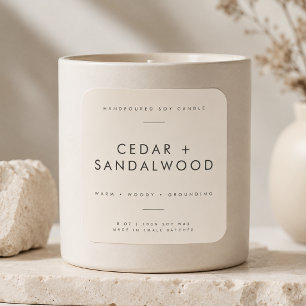 Elegant Candle Small Business Branding Label