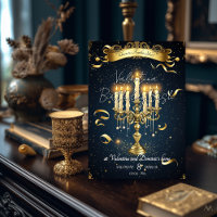 Elegant Candlelight Birthday | Gold & Navy Theme