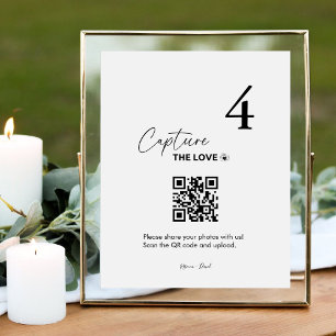 Elegant Capture The Date Wedding Table Seating Pedestal Sign