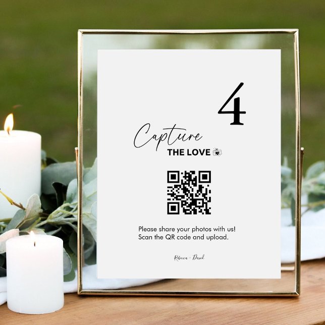 Elegant Capture The Date Wedding Table Seating Pedestal Sign (Creator Uploaded)