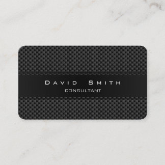 Elegant Carbon Fiber Professional Gold Business Card