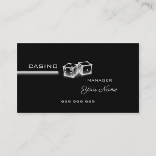 Elegant casino business card