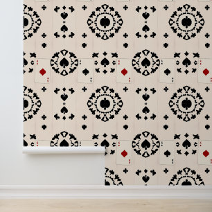 Elegant Casino Royale: Ace & King Playing Card Wallpaper
