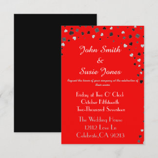 Elegant casino themed invitation