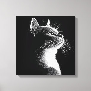 Elegant Cat Canvas Print