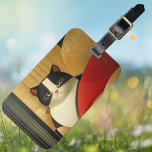 Elegant Cat  Luggage Tag<br><div class="desc">An elegant cat luggage tag. For the cat lover in your life or for yourself.</div>