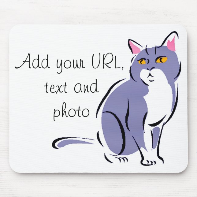 Elegant Cat Mouse Mat (Front)