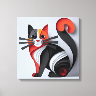 Elegant Cat Wall Decor