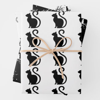 Elegant cat wrapping paper
