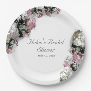 Elegant Catholic Bridal Shower Paper Plate
