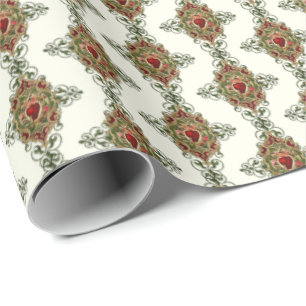 Elegant Catholic Sacred Heart Jesus Religious Wrapping Paper