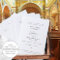 Elegant Catholic Wedding Mass Ceremony Program