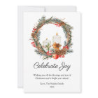 Elegant Celebrate Joy Christmas Flat 