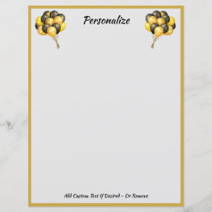 Elegant Celebration Balloons Black & Gold