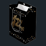 "Elegant Celebration" - Corporate Holiday Medium Gift Bag<br><div class="desc">Presenting "Elegant Celebration, " a series of custom gift bags designed to add a sophisticated touch to your company's Christmas holiday party. These bags are perfect for presenting gifts to clients, employees, friends, and family, showcasing a blend of elegance and festive cheer. Each gift bag features "Happy Holidays" in a...</div>
