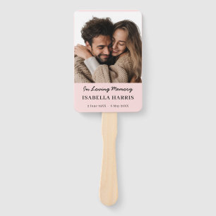 Elegant Celebration of Life Fan Design