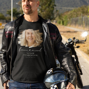 Elegant Celebration of Life Funeral Photo T-Shirt