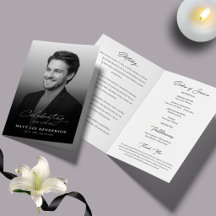 Elegant Celebration of Life Funeral Program