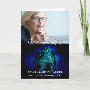 Elegant Celebration of Life Funeral Program Programme