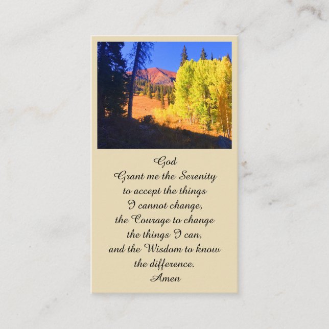 Elegant Celebration of Life Memorial Prayer Card (Front)