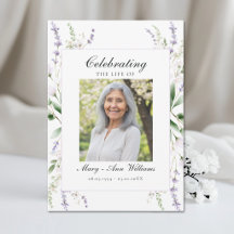Elegant Celebration of Life Photo Funeral Memorial