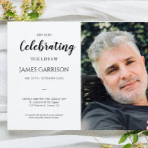 Elegant Celebration of Life With Photo Funeral
