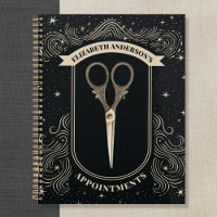 Elegant Celestial Hair Stylist Appointment Binder
