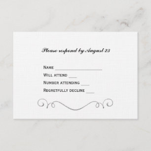 Elegant Celtic Cross RSVP Card