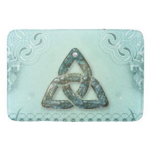 Elegant celtic knot bath mat