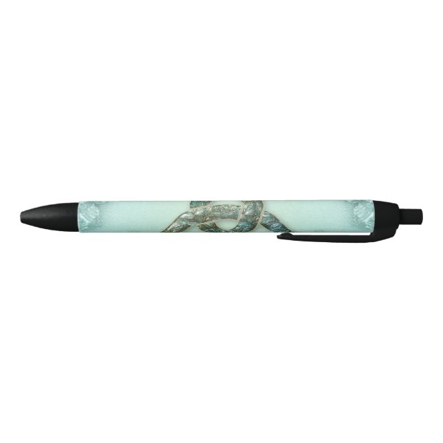 Elegant celtic knot black ink pen (Bottom)