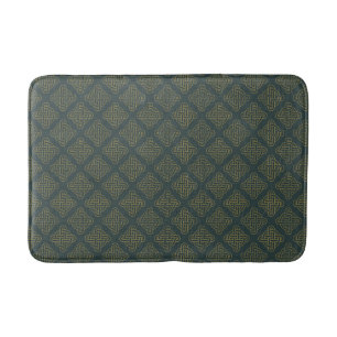Elegant Celtic Knot Pattern Bath Mat