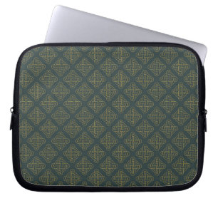 Elegant Celtic Knot Pattern Laptop Sleeve
