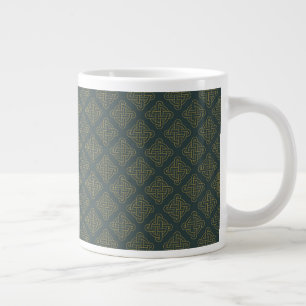 Elegant Celtic Knot Pattern Large Coffee Mug