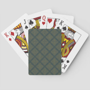 Elegant Celtic Knot Pattern Playing Cards