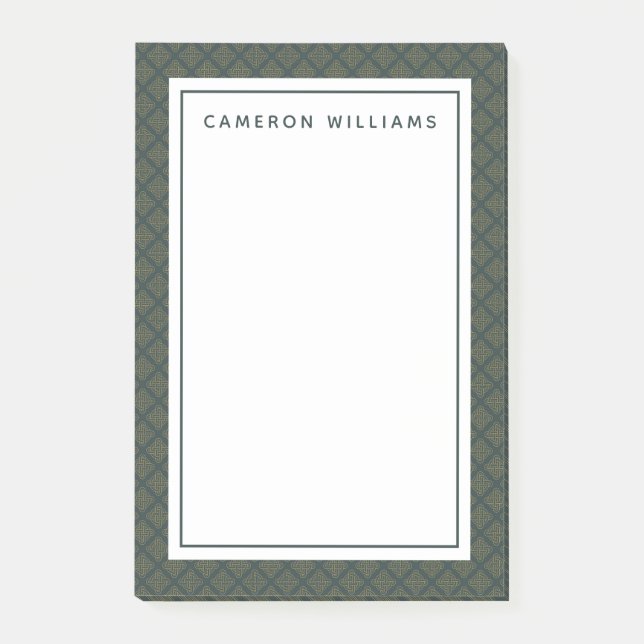 Elegant Celtic Knot Pattern Post-it Notes (Front)