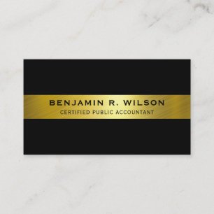 Elegant Certified Public Accountant Business Card