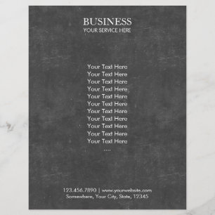 Elegant Chalkboard Texture Flyer
